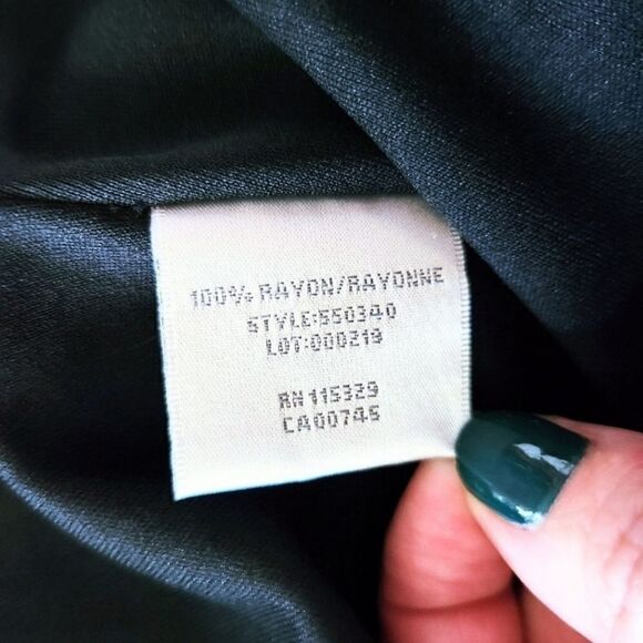 Badgley Mischka Black Full Length Formal Dress Beading Women's US Size 0 - Picture 7 of 7